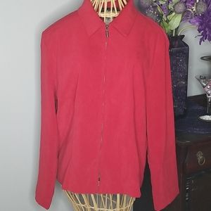 Briggs New York Red Zipper Jacket